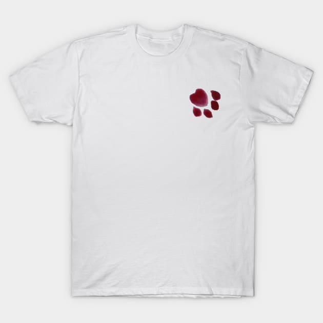 Paw Print T-Shirt by Dragonfairy